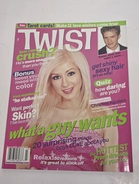 Vintage TWIST Magazine March 2000 Christina Aguilera Cover Y2K + Game Boy Ad